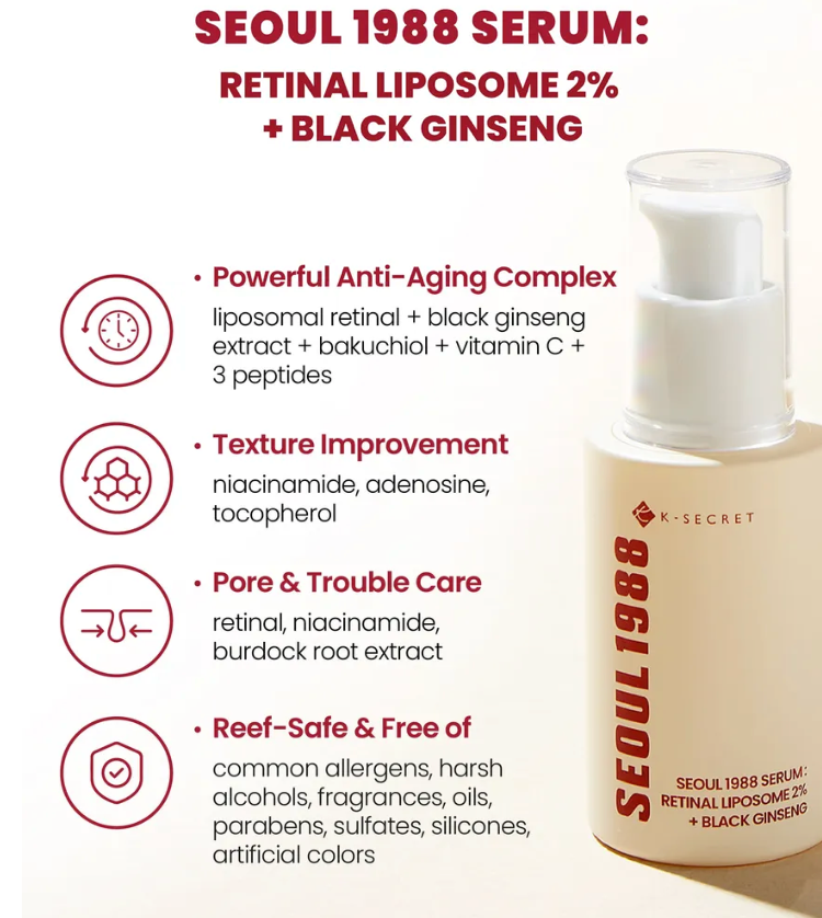 Seoul 1988 Serum : Retinal Liposome 2% + Black Ginseng