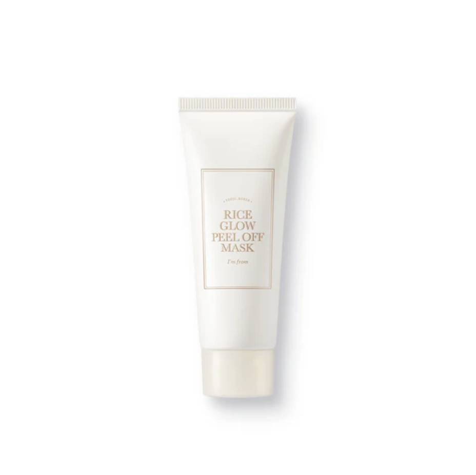 Tube of Rice Glow Peel Off Mask on a white background