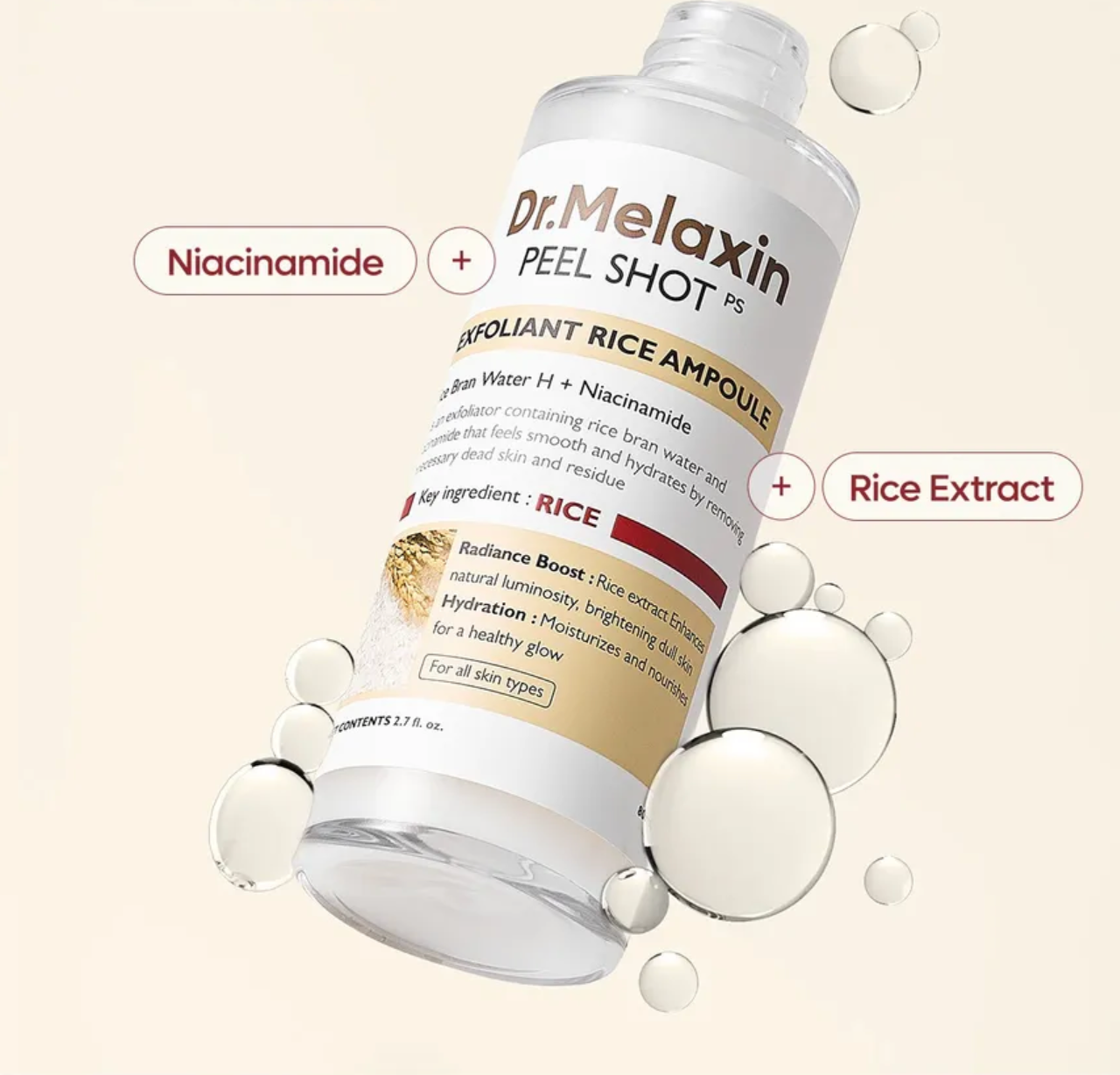 Peel Shot Exfoliant White Rice Ampoule