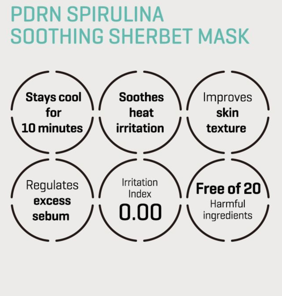 PDRN Spirulina Soothing Sherbet Mask Set