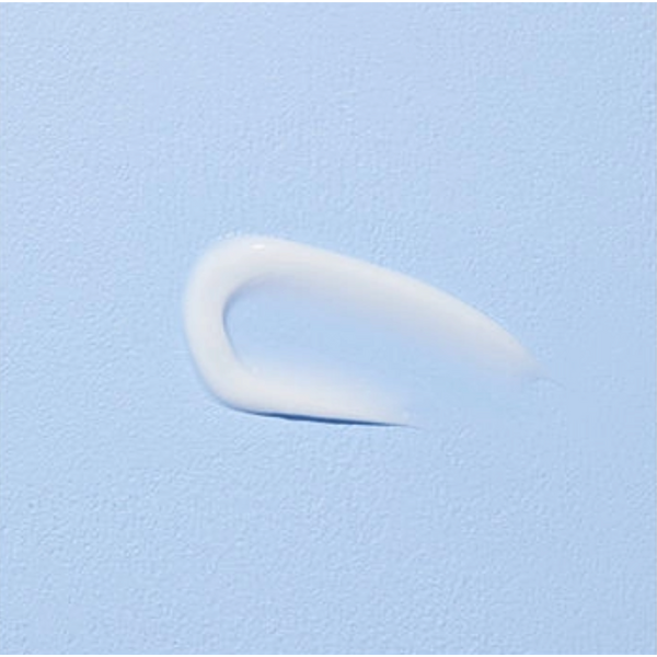 White plastic hook on a light blue background