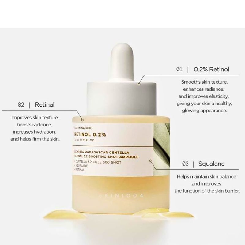 SKIN1004 - Lab in Nature Madagascar Centella Retinol 0.2 Boosting Shot Ampoule