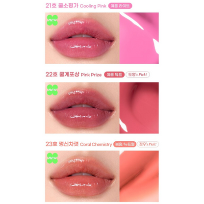 Three different shades of pink lipsticks on a white background