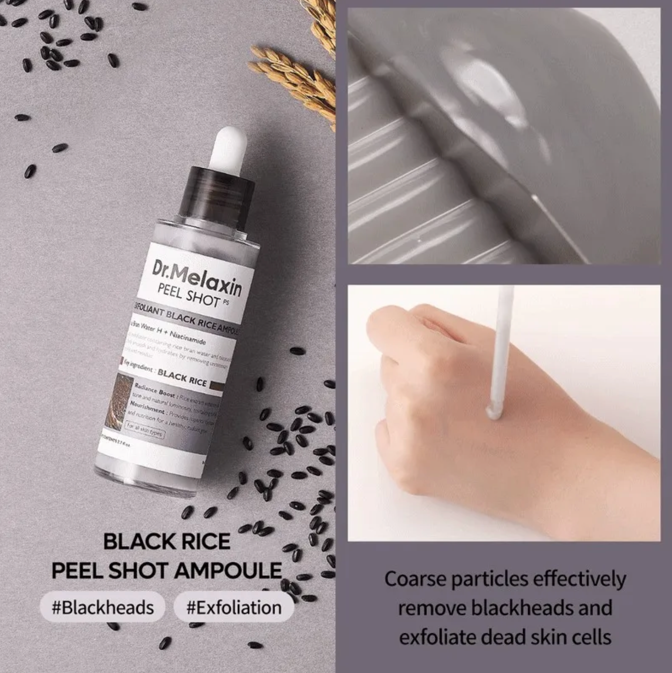 Peel Shot Exfoliant Black Rice Ampoule