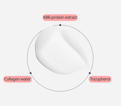 Diagram of a pill with labeled ingredients on a white background