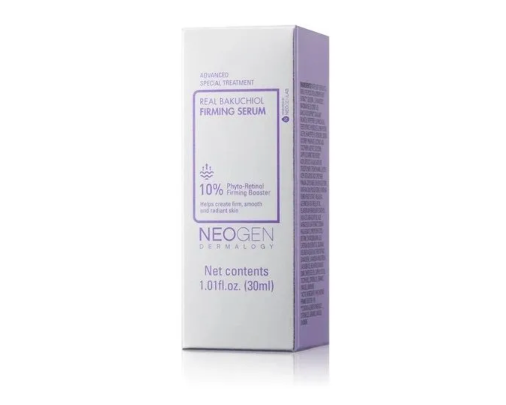 Neogen Dermatology Real Bakuchiol Firming Serum packaging on a white background