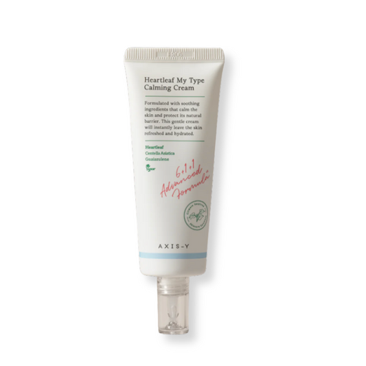 Tube of Heartleaf My Type Calming Cream on a white background