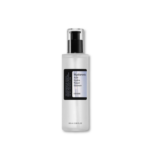 CosRX Hyaluronic Acid Power Essence bottle on a white background