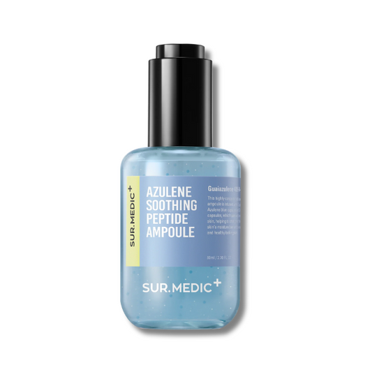 Sur.Medic Azulene Soothing Peptide Ampoule bottle on a white background