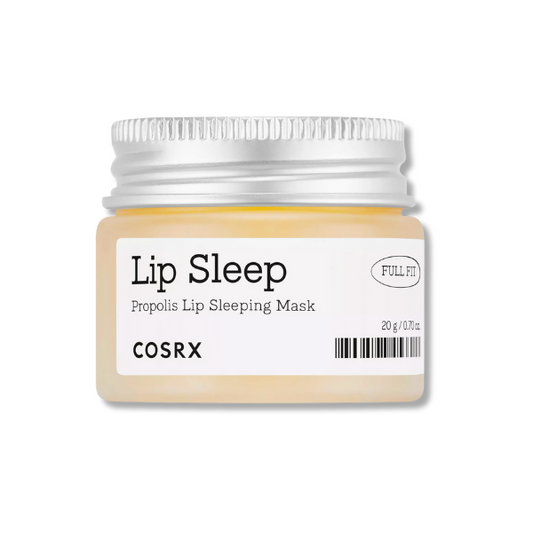 Cosrx Lip Sleep propolis lip sleeping mask jar on a white background
